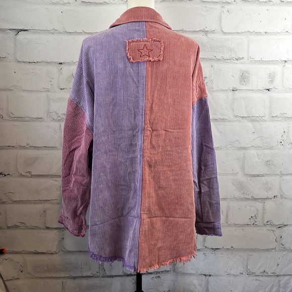 POL Mona Purple Tomato Corduroy Jacket - Picture 10 of 16